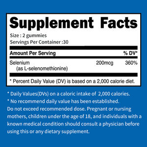 Gummies de Sélénium Bio Sans Sucre Marque Privée OEM/ODM – Idéales pour la Santé des Adultes - Product Image 6