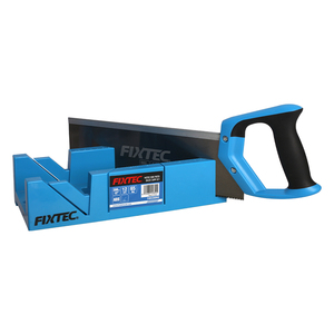 Sierra de mano profesional FIXTEC para cortar madera, 12 pulgadas, con caja de inglete ajustable y regla trasera FHHS300MB - Product Image 6
