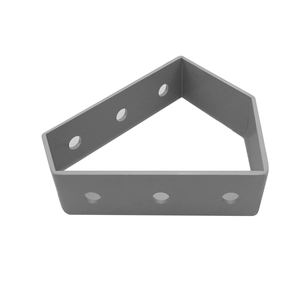 Q235 Metalen Plaat Zilver Spuiten 120-45 Hoek Connector Beugels Buisfittingen - Product Image 4