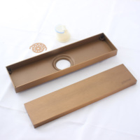 Bonde de sol invisible en acier inoxydable 304, anti-odeurs et anti-insectes, finition brossée, pour cuisine, salle de bain, carrelage en céramique, drains encastrés