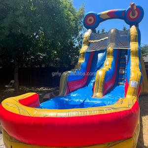 <span class=keywords><strong>Scivolo</strong></span> Gonfiabile a Forma di Palma con Piscina per Feste, Giochi Gonfiabili - Product Image 2