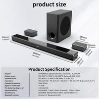 Téléviseur à écran LED sur mesure, système audio surround USB, barre de son Bluetooth, système de cinéma maison sans fil 5.1, caisson de basses