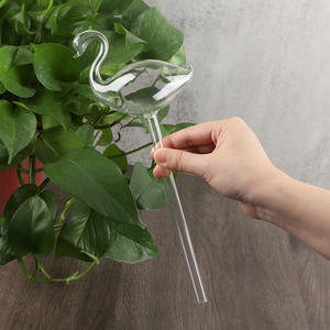 56H ग्रीन प्लांट्स लेज़ी मैन ऑटोमैटिक वॉटरर क्रिएटिव एनिमल बर्ड मशरूम ग्लास वॉटरर ड्रिप और इन्फिल्ट्रेशन डिवाइस - Product Image 3