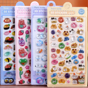 Pegatina 3D de Metal con Relieve Estilo Japonés, Diseño de Dibujos Animados para Niños, Conejo, Sushi, Perro Shiba Inu - Product Image 4