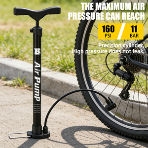 <span class=keywords><strong>Pompe</strong></span> à vélo sur pied BAIMEI, <span class=keywords><strong>pompe</strong></span> à air haute pression à poignée en T pour pneus de vélo de route et de montagne - Product Image 6