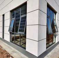 Fenêtres à auvent en aluminium, double vitrage, insonorisées, à ouverture par le haut, pour maison résidentielle