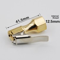Buse de gonflage rapide de tuyau de gonflage de type mandrin en laiton métallique avec produit de matériel de joint de tête d'air