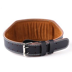 Custom Logo Cowhide Leather Lever Buckle Waist <b>Belt</b> Breathable Gym Fitness Weightlifting <b>Belt</b> with Logo Manufacturing - Product Image 4