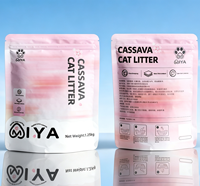 Litière pour chat en fibres naturelles de tapioca et de manioc, absorption d'humidité, agglomération ferme, facile à ramasser, faible dispersion, marque privée, approvisionnement en vrac