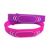 Pulsera RFID de Silicona Ajustable con Impresión a Todo Color, NFC 213 de 13.56mhz y Código QR