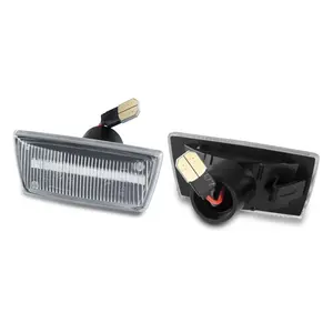 欧宝亚当阿斯特拉科萨D 2pcs透明透镜发光二极管汽车配件发光二极管车灯侧标志灯