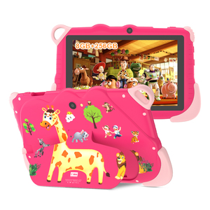 New <b>7</b> Inch Android 16 MTK Quad-core 1.3GHz Kids <b>Tablet</b> Capacitive Screen WiFi 8+256GB 5000mAh USB Type-C Education CM78 PINK - Product Image 1