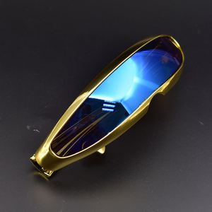 Lunettes de soleil rétro de luxe personnalisées avec logo d'usine, vente en gros, pour hommes et femmes, lunettes fantaisie vintage, lunettes de soleil futuristes - Product Image 2
