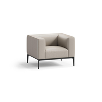 Canapé d'angle en L moderne en tissu et similicuir pour hall d'hôtel - Vente en gros