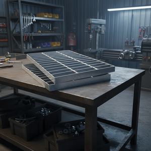 Grille en acier galvanisé à chaud pour passerelle, utilisation extérieure, <span class=keywords><strong>pont</strong></span> en grille métallique pour trottoir, matériau de construction métallique - Product Image 1