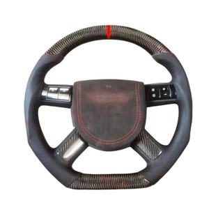 Volant en cuir en fibre de carbone forgé avec LED pour <span class=keywords><strong>Chrysler</strong></span> 300 300S C 2013 2015 2012 2014 2021 2022 2016 2006 2007 - Product Image 4