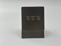 Nouvelle Arrivée Prix Usine Haut de Gamme 86 Interrupteur Mural Vintage en Acier Inoxydable Couleur Cuivre Norme UK 1/2/3 Boutons pour Hôtel