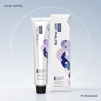 Crème de couleur de cheveux permanente professionnelle crème de couleur de teinture de cheveux longue durée utilisation de Salon de couleur de cheveux