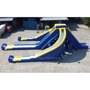 Glissière d'eau gonflable, géante, de 5 m, 10m, pour adultes, cascadeuses en plein air, divertissement sur l'eau - Product Image 3