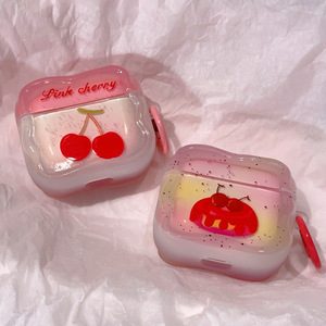 เหมาะสำหรับเคสป้องกันหูฟัง AirPods ลายพุดดิ้งเชอร์รี่ ดีไซน์เต็มตัว ป้องกันการกระแทก - Product Image 4