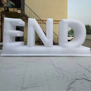 Mur géant gonflable en lettres Mot de l'alphabet personnalisé avec lumière LED Murs de lettres gonflables - Product Image 3