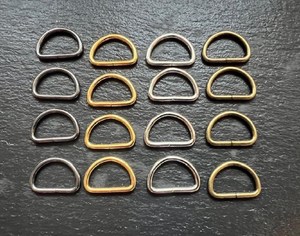 Asst Colours Sizes Metal D Ring Jump Ring Buckle <b>Webbing</b> Strap Bags Leather K - Product Image 1
