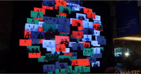 Mur magique mur cinétique led mur d'écran cinétique led
