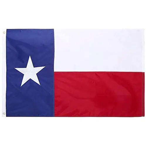 사용자 지정 수 놓은 프로 모션 국가 국기 텍사스 주 플래그 3x5 Ft