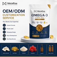Capsules de gelée molle d'huile de poisson pour adultes, marque privée OEM, oméga 3 EPA DHA, soutien du bien-être du cœur et du cerveau, complément alimentaire, 120 unités