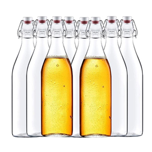 Niêm Phong 330Ml 500Ml 1000Ml Trái Cây Rượu Vang Chai Thủy Tinh Đu <span class=keywords><strong>Top</strong></span> Kín Vít <span class=keywords><strong>Cap</strong></span> Nắp Nhôm Nút Chai Cho <span class=keywords><strong>Tequila</strong></span> Rượu Rượu Rượu Vang lên men - Product Image 1