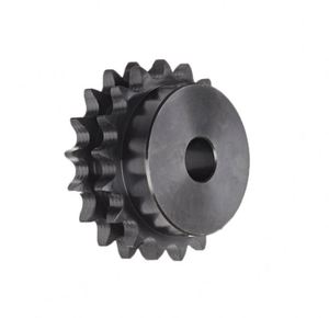 Piñón de Cadena de Rodillos de Acero C45 Doble Fila Estándar Europeo ISO MIGHTY, Diámetro Interior de 10 mm, 20 Dientes, Paso de 6 mm - Product Image 2
