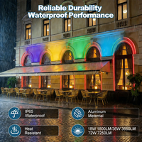 Éclairage extérieur professionnel pour façade de bâtiment, étanche IP65, DMX 512, barre de pixels LED, projecteur mural linéaire LED
