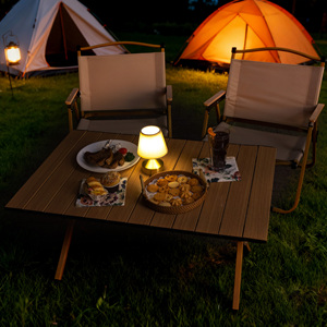 โคมไฟตั้งโต๊ะอะลูมิเนียมไร้สายแบบชาร์จไฟได้ พร้อมรีโมทคอนโทรล สำหรับห้องนอน โรงแรม และร้านอาหาร ขายส่ง - Product Image 6