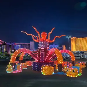Importazione dalla cina great funfair rides family amusement games 30 posti crazy dancing big octopus ride in vendita