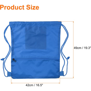 Custom Men Women Polyester Waterproof Reusable <b>Drawstring</b> <b>Backpack</b> Custom Logo for Promotional Use Gym Tote School Sport New - Product Image 2