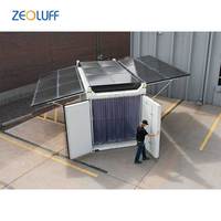 Profession elle Fabrik Gefrier schrank 40 Panels 20 Fuß Power Kühlraum netz unabhängig Diesel Hybrid Generator Solar panel Container