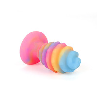 L Tamaño Enorme Noche Brillante Anal Dilatadores Silicona Consoladores Vaginal Masturbador Mujeres Big Butt Plugs Herramientas Sexuales para Hombre