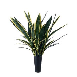 Plantas de imitación decorativas modernas <span class=keywords><strong>Sansevieria</strong></span> Trifasciata, plantas de tigre Piran, orquídea, plantas artificiales verdes para decoración de bodas - Product Image 6