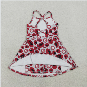 Vestido Enterizo de Yoga para Niña con Estampado de Leopardo del Equipo Universitario GSD3635 - Product Image 5