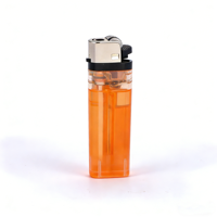 Briquet à gaz jetable classique en plastique transparent, écologique et sûr, pour usage quotidien et cadeaux, vente en gros simple