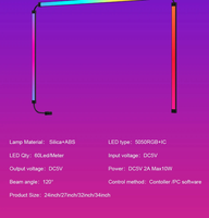Barre lumineuse RGBIC pour moniteur PC, bande LED dynamique à changement de couleur, synchronisation USB ARGB, ruban LED pour ambiance de bureau