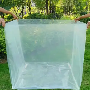 Amostra grátis 100% material novo saco plano personalizável de tamanho grande embalagem de sacos plásticos transparente grande Pe