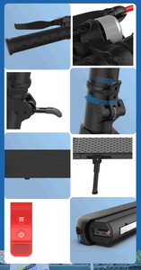 Trottinette adulte très vendue, certifiée CE, cadre pliable, roues en PU, siège inclus, vitesse 25 km/h - Product Image 2