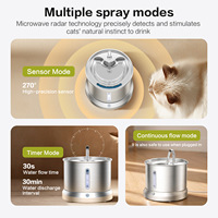 Fontaine à eau intelligente pour animaux de compagnie en acier inoxydable, rechargeable, design détachable automatique, pour chats et chiens, utilisation en extérieur, alimentée par batterie, portable