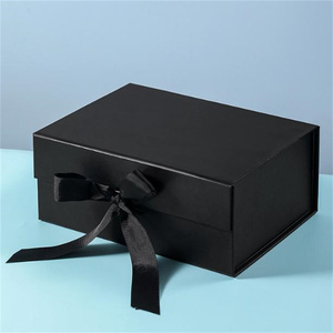 Caja <span class=keywords><strong>de</strong></span> regalo con logotipo personalizado negro mini o grande, Cierre magnético, cartón rígido duro, <span class=keywords><strong>ropa</strong></span> <span class=keywords><strong>de</strong></span> lujo, caja <span class=keywords><strong>de</strong></span> papel para velas, embalaje - Product Image 1