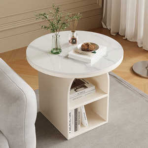 Accept Customization French Style Bedroom, <strong>Black</strong> Cream Style Rock Board Sofa <strong>Side</strong> Table Artistic Edge Table, Storage <strong>Cabinet</strong> - Product Image 3
