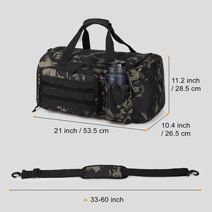Sac de sport tactique grande capacité pour hommes 40L, sac de voyage grande capacité avec compartiment à chaussures et compartiment pour vêtements mouillés - Product Image 2