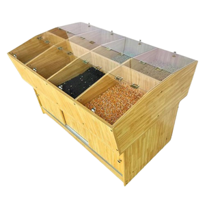 Siêu thị khung gỗ Nut Jelly đậu trái cây số lượng lớn thực phẩm hiển thị kệ với bìa - Product Image 3