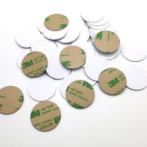Factory Custom Dia 13-50MM Passive Contactless Round 13.56mhz <strong>Rfid</strong> <strong>Token</strong> NFC Pvc <strong>Coin</strong> Rewritable <strong>Tag</strong>