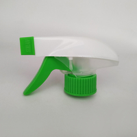 Yuyao usine 28mm vert en plastique distributeur pompe pulvérisation jardin propre main presse brouillard pulvérisateur Double couverture PP déclencheur pulvérisateur